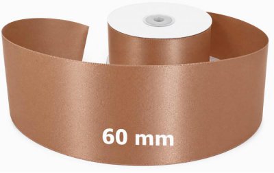 Satin Ribbon Mocca 60mm x 50m