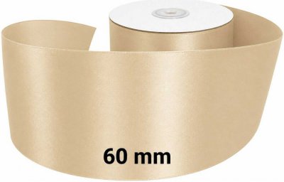 Satin Ribbon Tuscan Beige 60mm x 50m