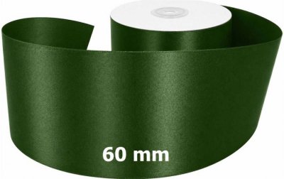 Satin Ribbon Deep Forest Green 60mm x 50m