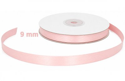 Satin Ribbon Baby Pink 9mm x 50m