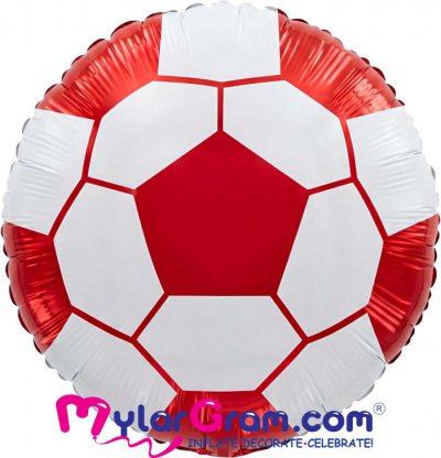  18" Football Red/White
