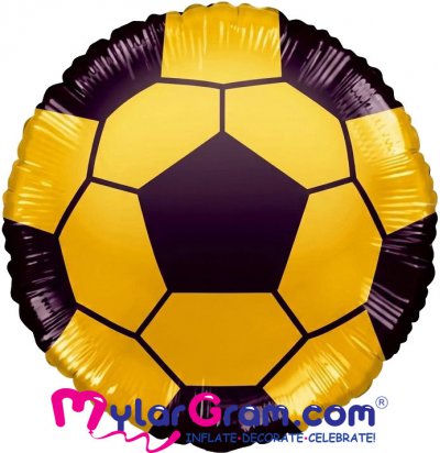  18" Football Yellow/Black