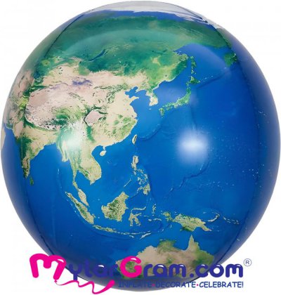SALE 22" World Map Ball Shape 4D