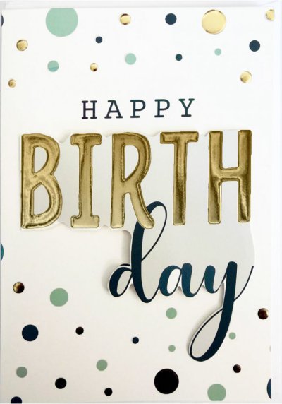 Happy Birthday Greeting Card 3D