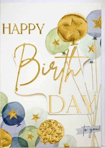 Happy Birthday Greeting Card 3D