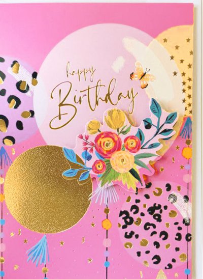 Happy Birthday Greeting Card 3D