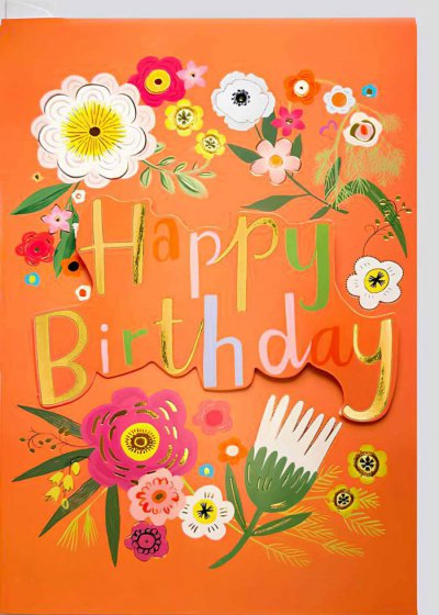 Happy Birthday Greeting Card 3D