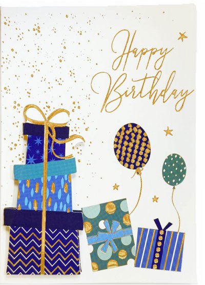Happy Birthday Greeting Card 3D