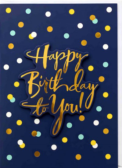 Happy Birthday Greeting Card 3D