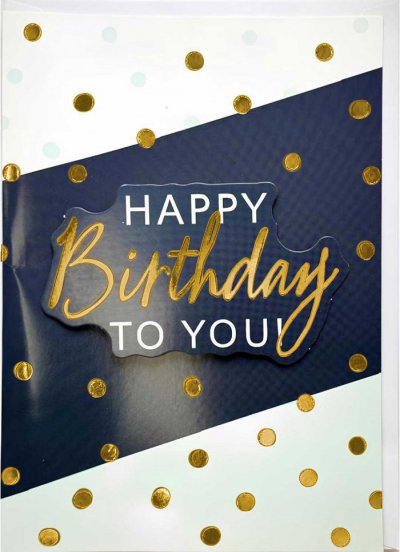 Happy Birthday Greeting Card 3D