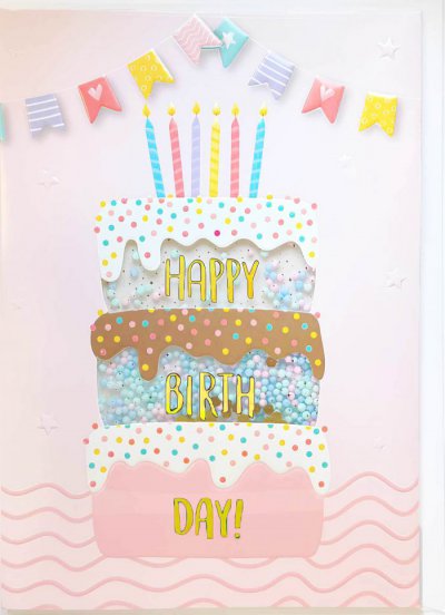Happy Birthday Greeting Card 3D