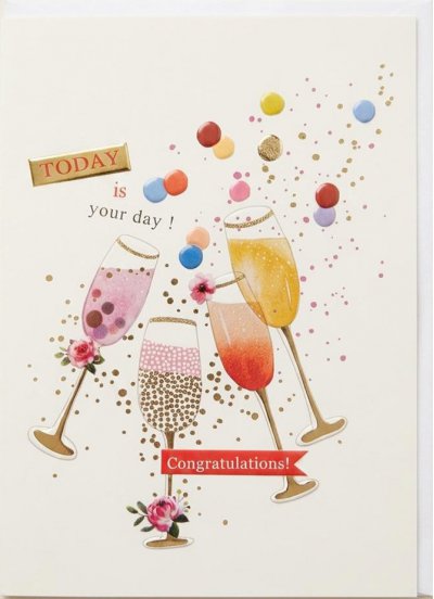 Today is Your Day Congratulations Greeting Card 