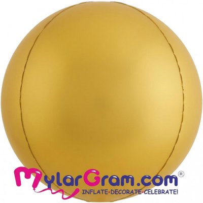 24" Chrome Gold Ball Shape 4D  