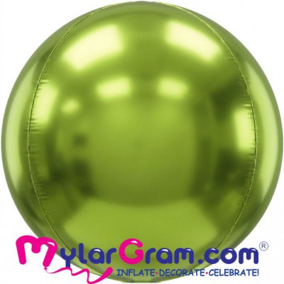 24" Green Glitter Ball Shape 4D