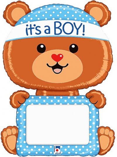 48" It's a Boy Bear with Marker Pen